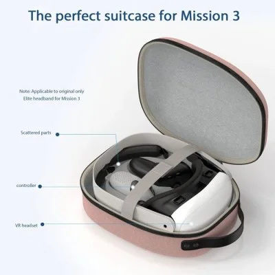 Gamax Meta Quest 3 Storage Box Carbon Fiber ( Model B ) - Pink